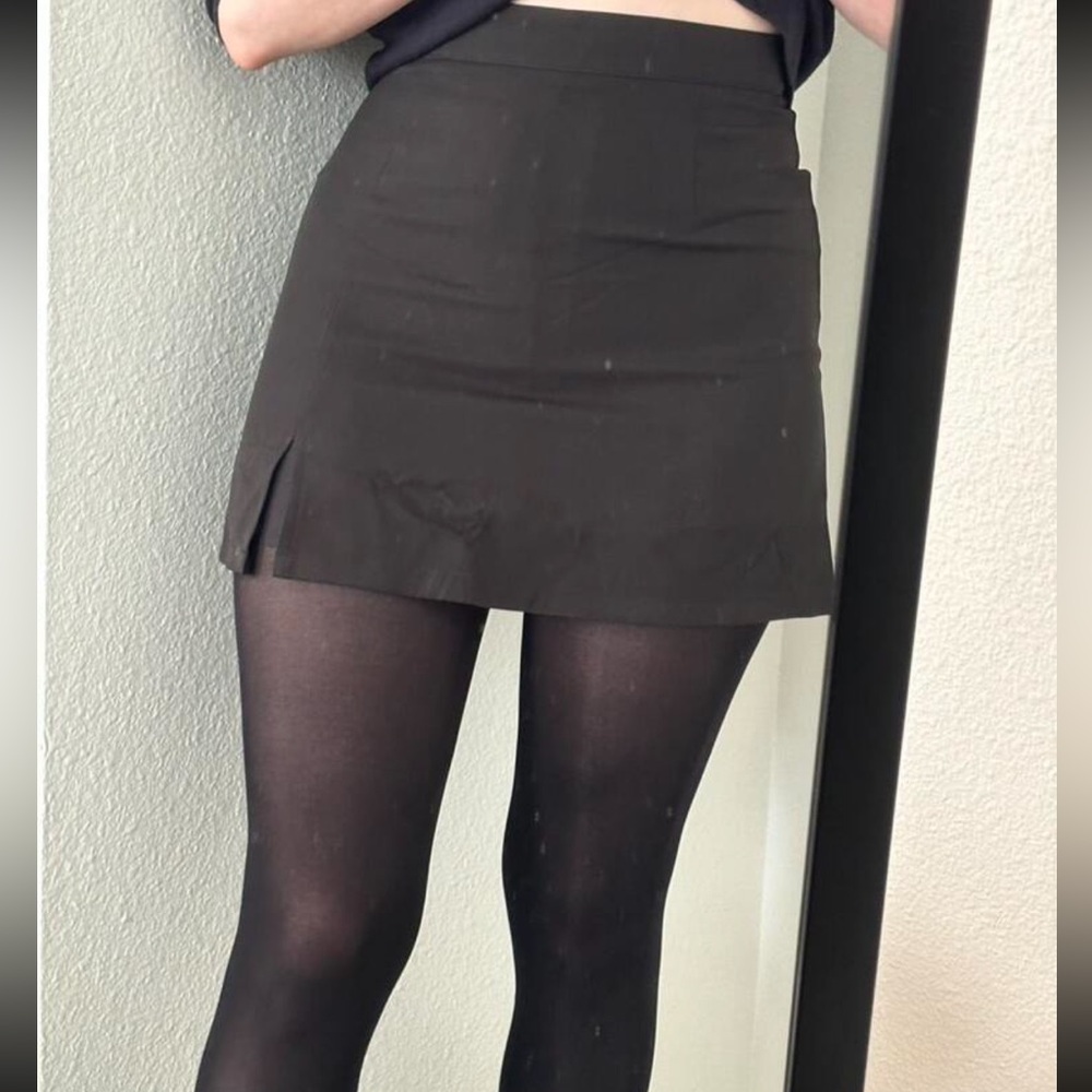 Split Hem Skirt Skort